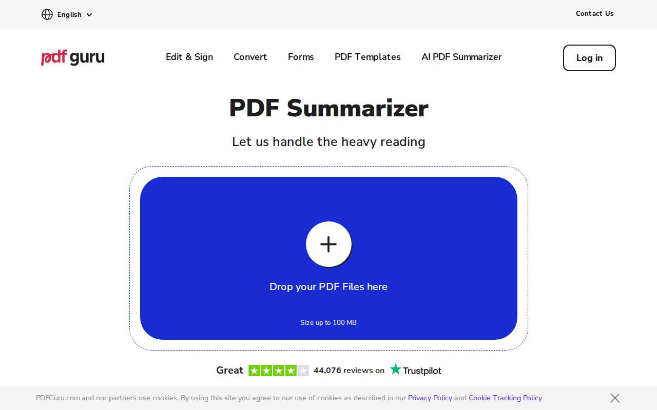 AI PDF Summarizer 公式サイト画面