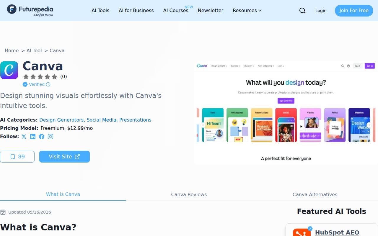 Canva スクリーンショット