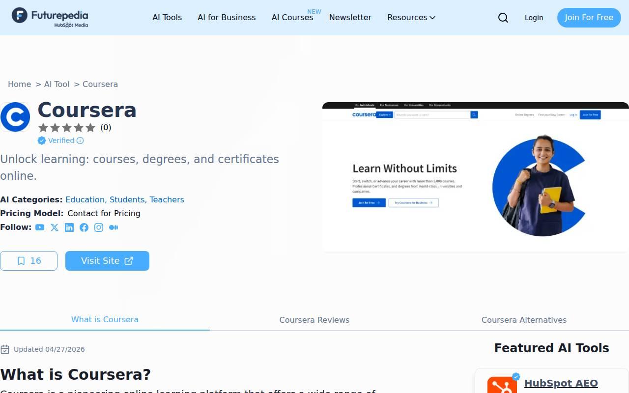 Coursera スクリーンショット