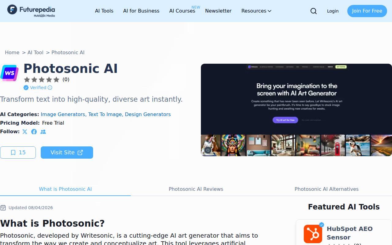 Photosonic AI スクリーンショット